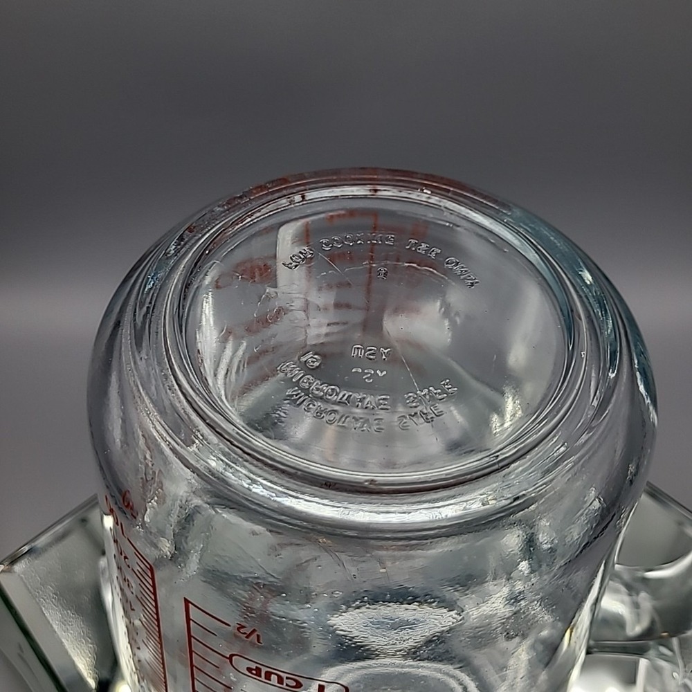 Anchor Hocking 4 Cup Glass Measuring Cup 32oz Red Lettering #8 - Picture 7 of 7